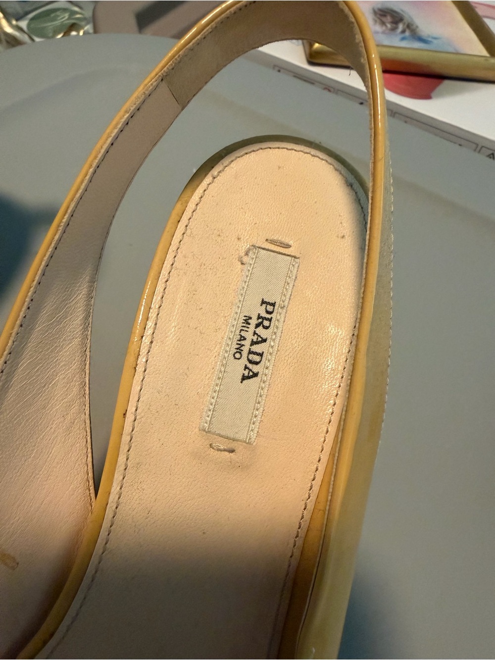 GORGEOUS PRADA PATENT
LEATHER PEEP TOE WEDGE SLING BACK
SIZE 37 - Picture 2 of 7